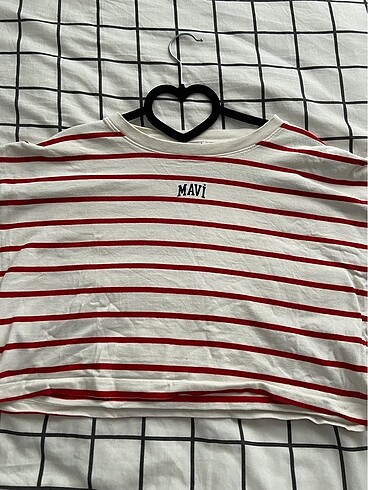 MAVİ çizgili t-shirt