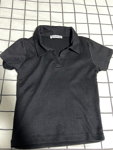 Siyah crop L beden