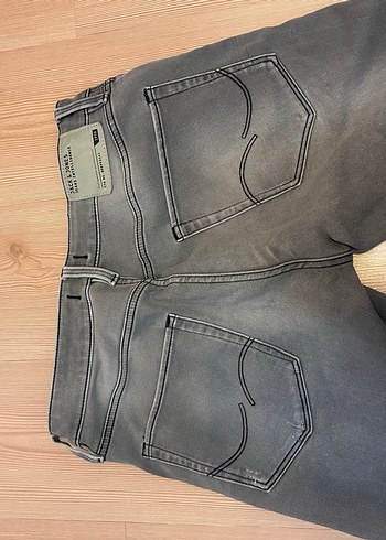 Jack&Jones Gri Erkek Denim Mini Şort - Görsel 3