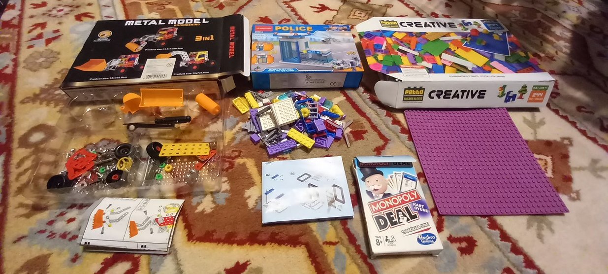 Renkli Yaratıcı Bloklar ve Metal Model Seti - Görsel 3