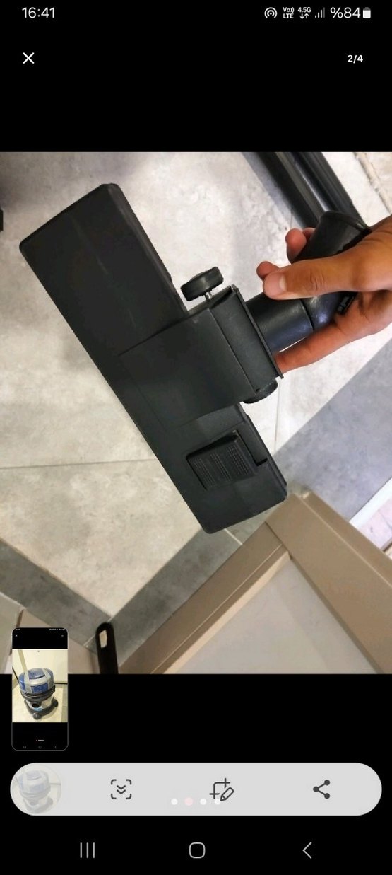 Mavi ve Gri Elektrikli Süpürge sulu süpürge - Görsel 4