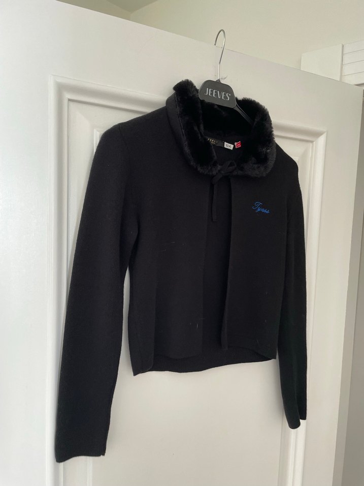 Siyah Kürklü Kız Bolero (Hırka) - Görsel 5