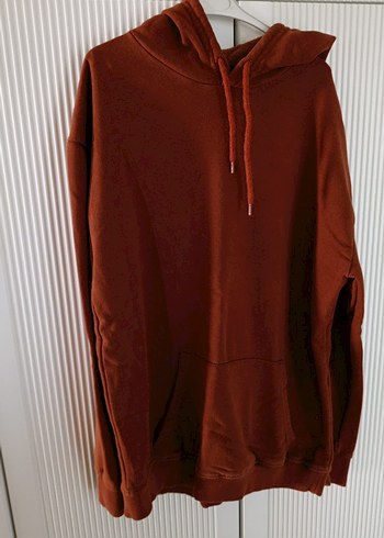 Kahverengi Kapüşonlu Kadın Sweatshirt
