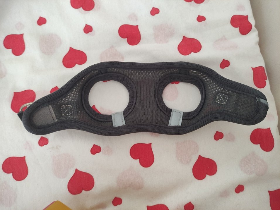 Gri Nefes Alabilir Kedi-Köpek Göğüs Tasması - Görsel 3