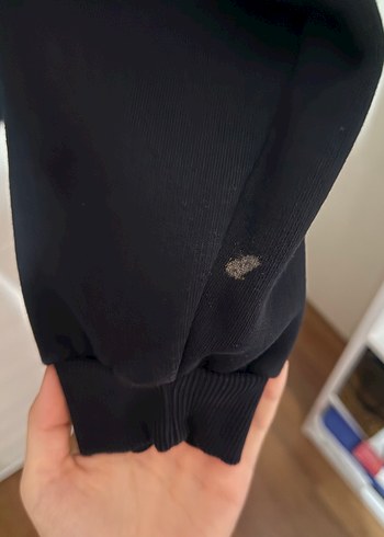s Beden Siyah Baskılı Kadın Sweatshirt