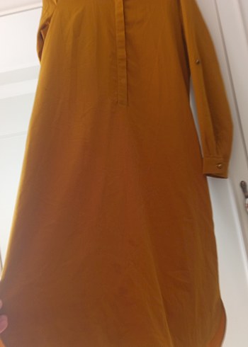 Camel Renkli Uzun Keten Bohem Tunik - Görsel 7