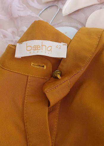 Diğer Camel Renkli Uzun Keten Bohem Tunik