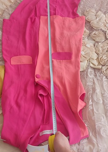 Pembe Renkli Kolsuz tunik - Görsel 6