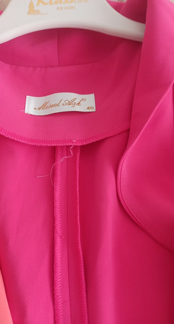 Pembe Renkli Kolsuz tunik - Görsel 4