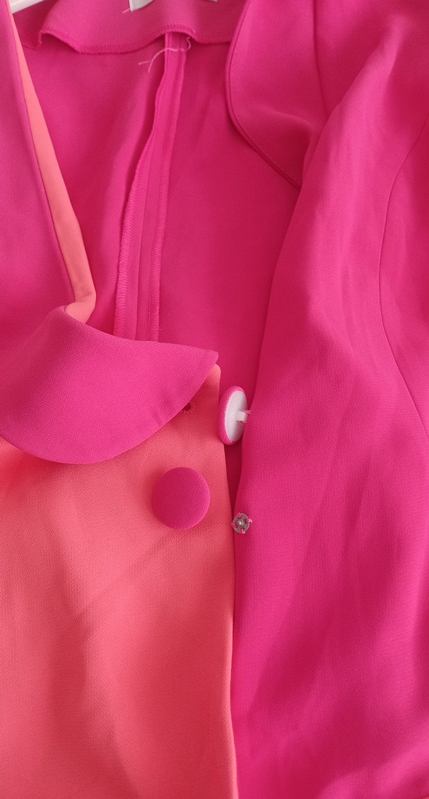 Pembe Renkli Kolsuz tunik - Görsel 3