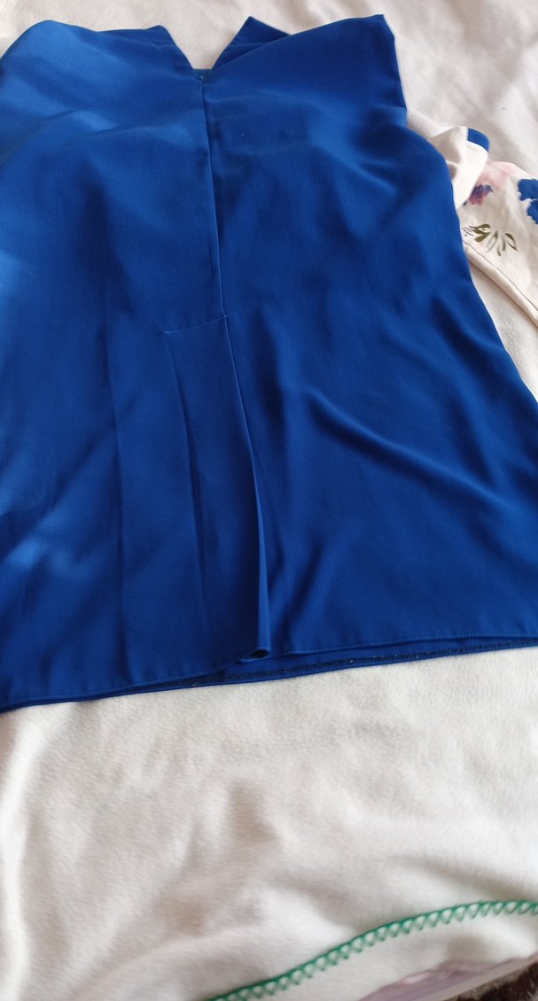 Çiçek Desenli Mavi Uzun Kollu  etekli takim - Görsel 5