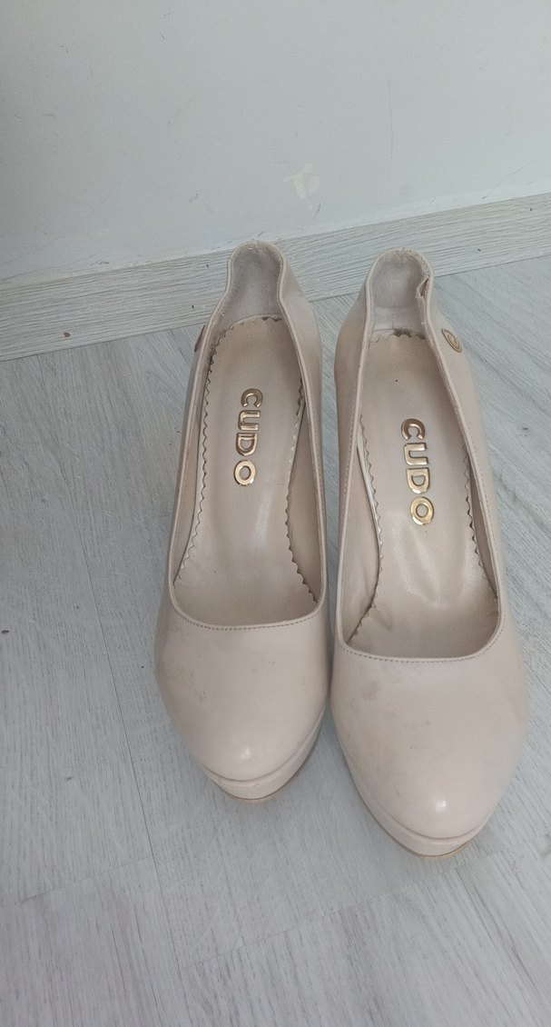 Bej Kadın Platform Topuklu - Görsel 3