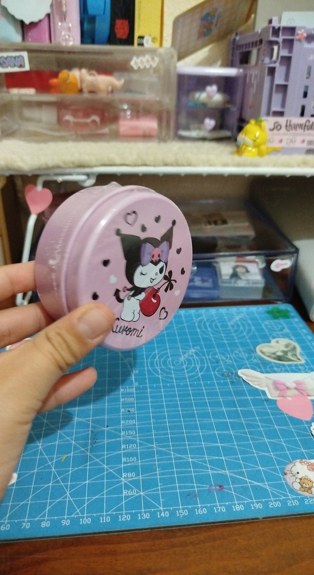 Pembe Pastel Kuromi  metal kutu ( sıfır ) - Görsel 3