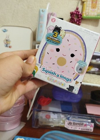 Pastel Pembe Squishalongs Mini Figür - Görsel 3