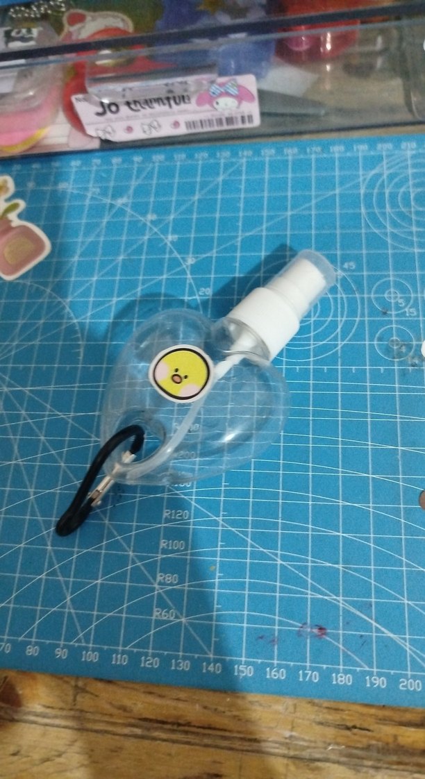 Mavi Kalp Şeklinde Taşınabilir Dezenfektan Spreyi - Görsel 3