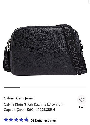  Beden Calvin Klein Orijinal Çanta