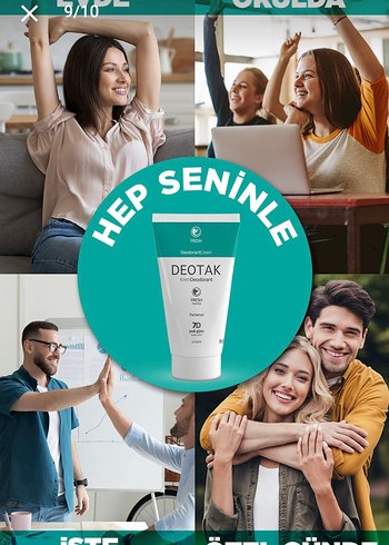 Deotak Krem Deodorant Unisex 7 Günlük Koruma - Görsel 5