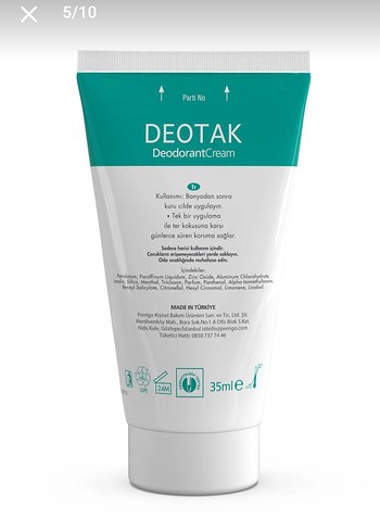 Deotak Krem Deodorant Unisex 7 Günlük Koruma - Görsel 9