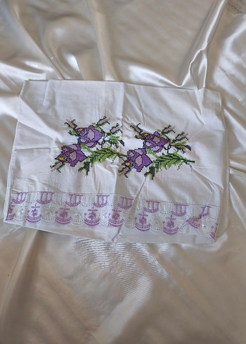 Nakışlı Mor yastık kılıfı - Görsel 7