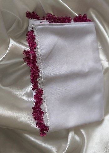 Dantelli Beyaz yazma - Görsel 7