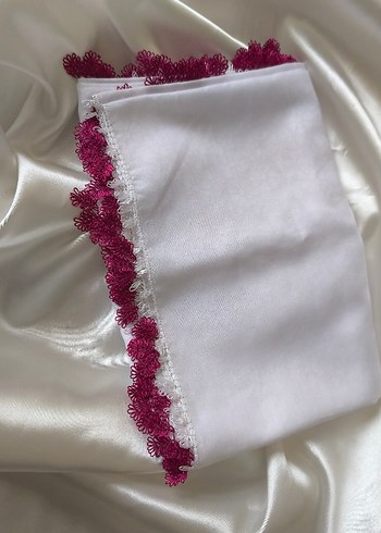 Dantelli Beyaz yazma - Görsel 2