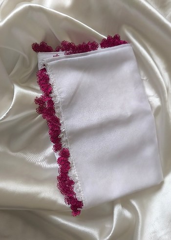 Dantelli Beyaz yazma - Görsel 4