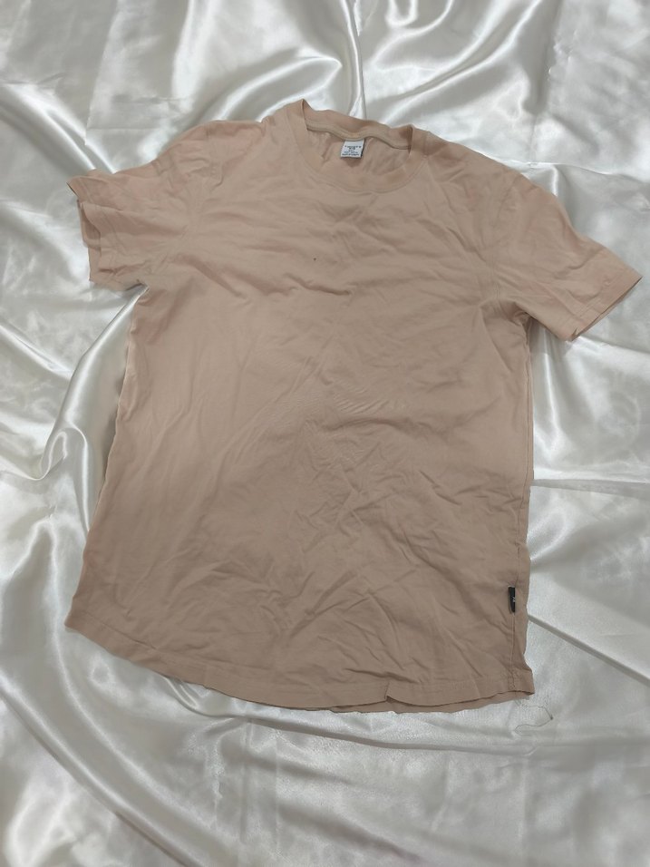 Bej Erkek Kısa Kollu Tişört - Görsel 4