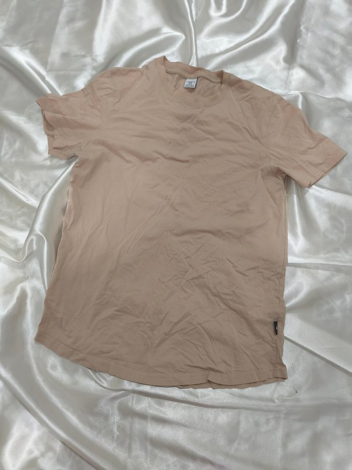 Bej Erkek Kısa Kollu Tişört - Görsel 5