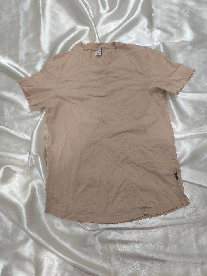 Bej Erkek Kısa Kollu Tişört - Görsel 3