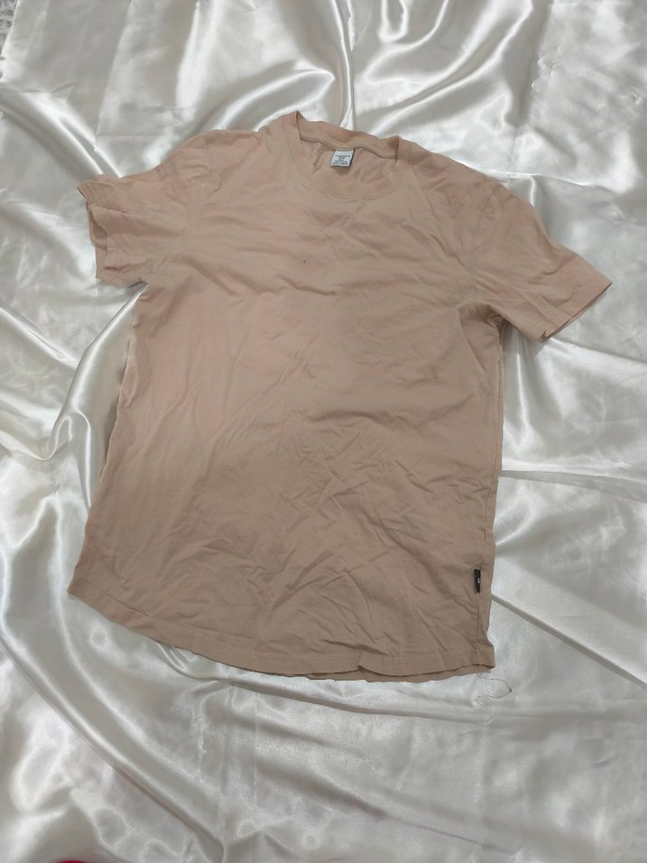 Bej Erkek Kısa Kollu Tişört - Görsel 2