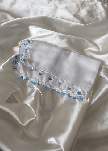 dantelli beyaz yazma - Görsel 5