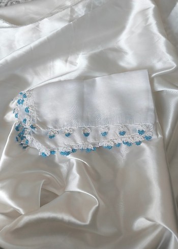 dantelli beyaz yazma - Görsel 2