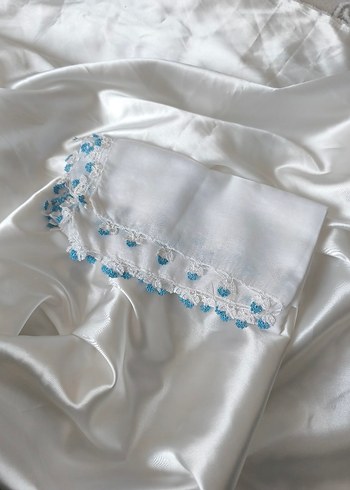 dantelli beyaz yazma - Görsel 4