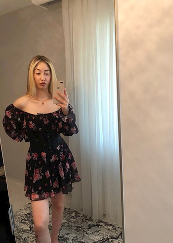 Zara Detaylı korseli Mini Pembe Elbise
