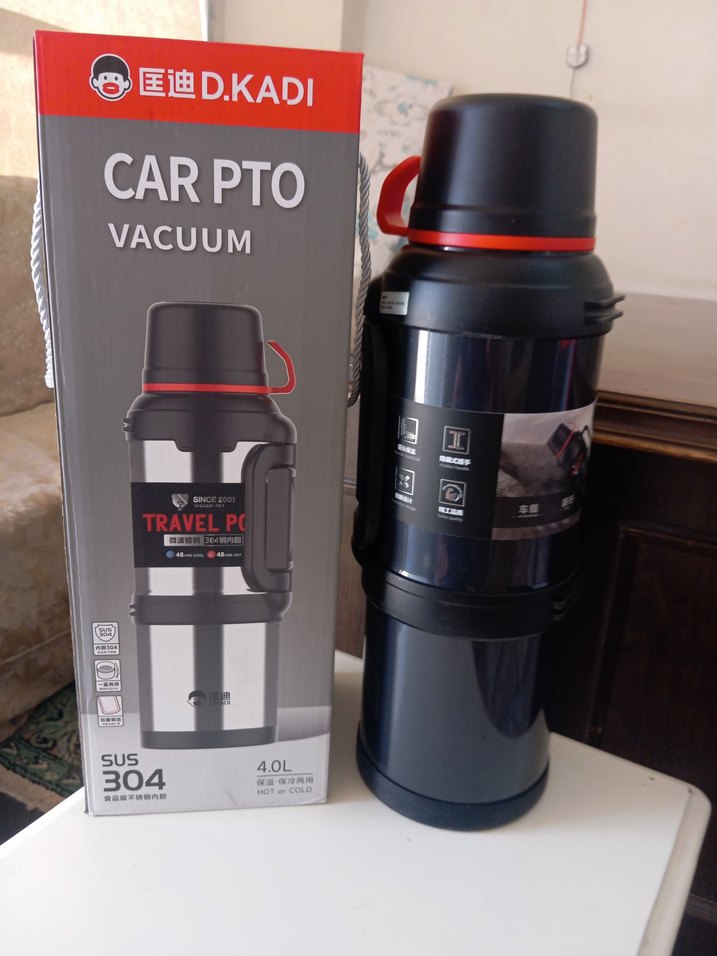 car pto VACUUM Çelik Termos 4000 ml - Görsel 3