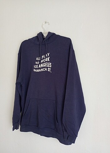 m Beden lacivert Renk Orijinal H&M Erkek Oversize Sweatshirt 