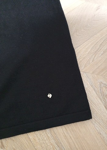 Karaca Siyah Kısa Kollu Salaş Midi Elbise