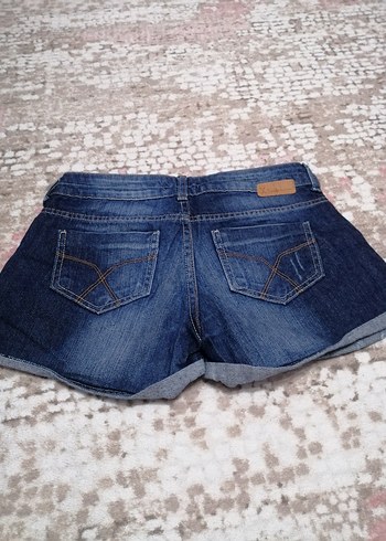 LC Waikiki Kadın Koyu Mavi Mini Şort