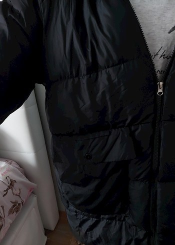 Kürklü Siyah Kadın Kışlık Mont - Görsel 5