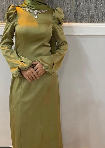 Uzun Kol Abiye Elbise - Görsel 2