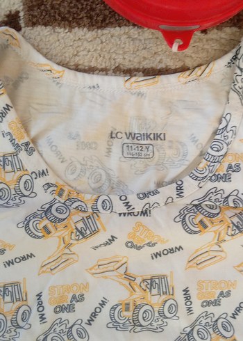 LC Waikiki Baskılı Beyaz Gri Çocuk Atlet