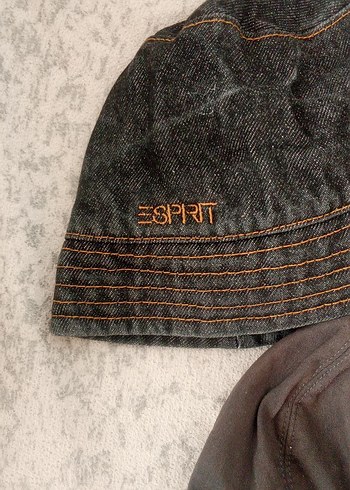 Esprit Kadın Gri Kahverengi Kova Şapka Peluş Detaylı