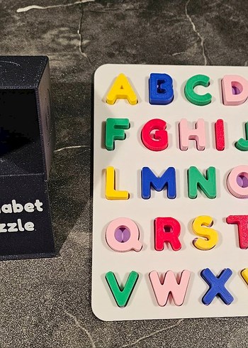 Diğer Renkli 3D Alfabe Puzzle Motor Beceri Seti
