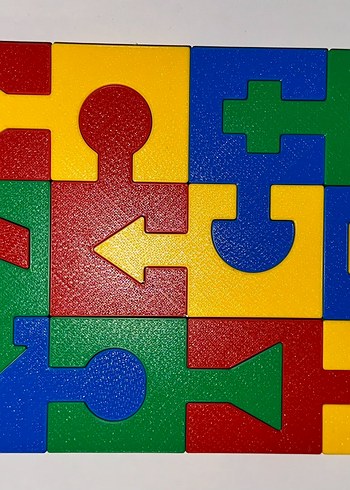 Eğitici Çocuk Puzzle Motor Beceri Seti