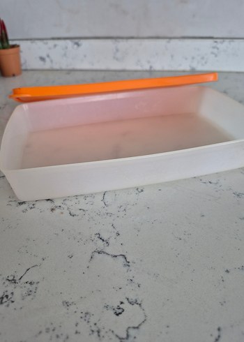 Turuncu Kapaklı Plastik Saklama Kabıa