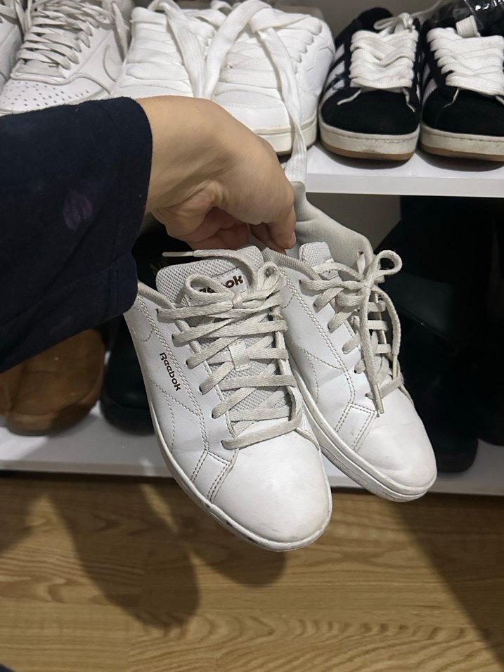 Beyaz Reebok Bağcıklı Stiletto Topuklu Spor Ayakkabı - Görsel 3