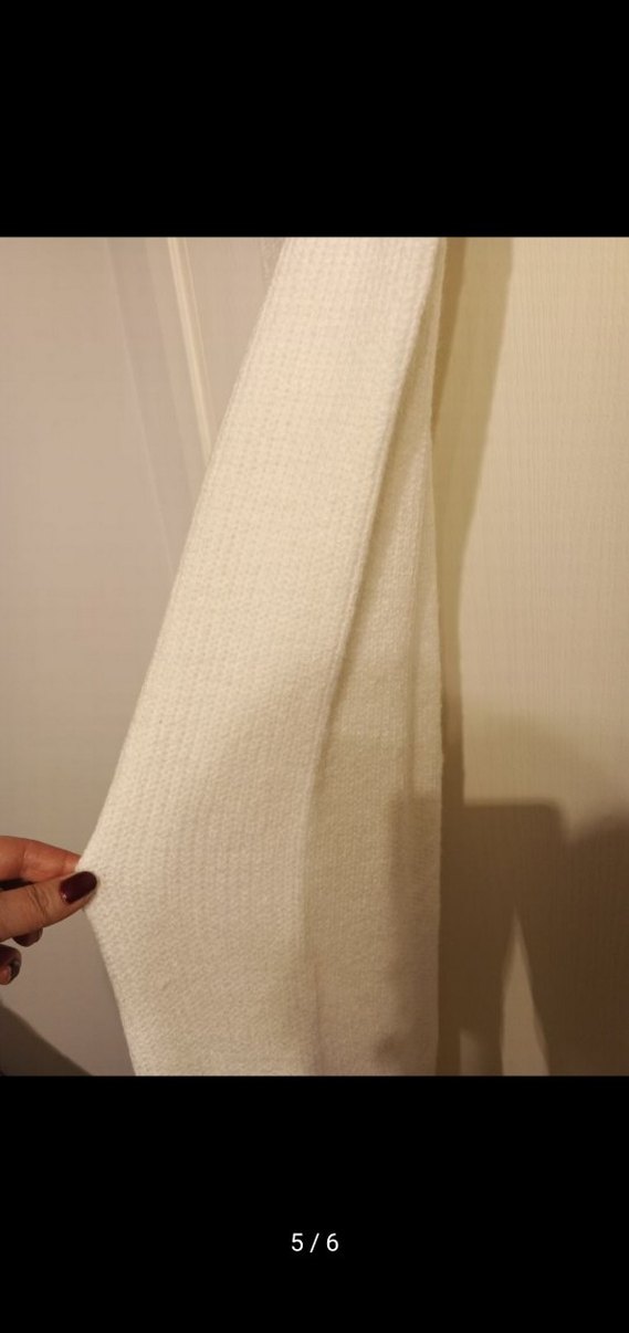 Beyaz Pamuklu Salaş Kadın Pantolon - Görsel 5