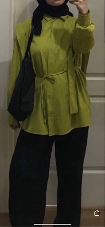 Bağlamalı vatkalı gömlek - Görsel 2