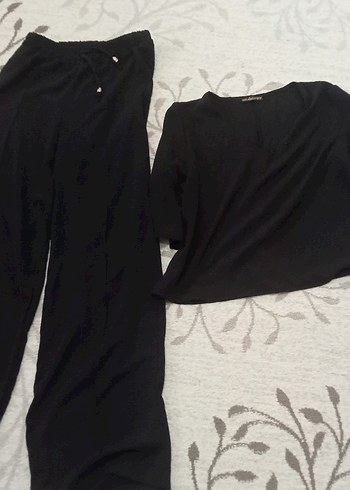 Siyah Kadın Midi Tulum, Kısa Kollu, Rahat Kesim - Görsel 10