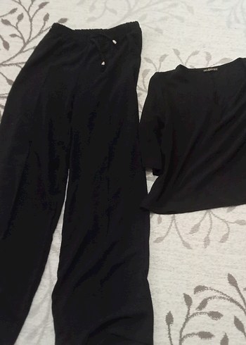 Siyah Kadın Midi Tulum, Kısa Kollu, Rahat Kesim - Görsel 5